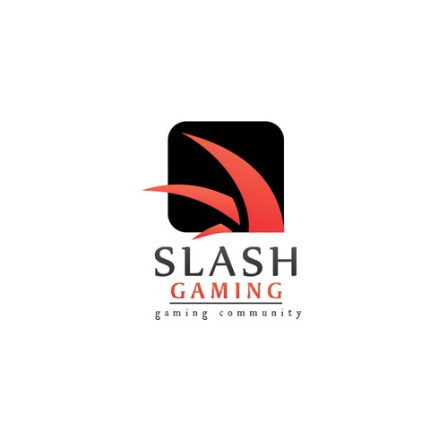 Black and red logo with the title 'Slash Gaming Community - can't say that d.o.t.a. didn't  influence gamers perception'