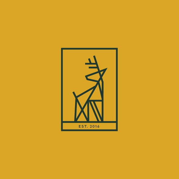 Geometric deer logo with the title 'DARING DEER'