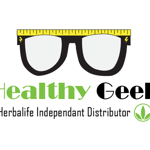 Tape logo with the title 'Logo for Healthy Geek'