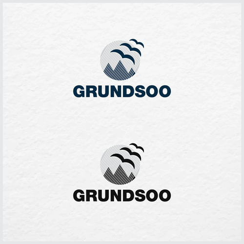Corporate identity logo with the title 'Logo concept for GRUNDSOO'