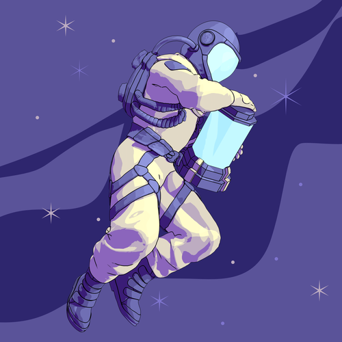 Astronaut t-shirt with the title 'Astronaut T-shirt'