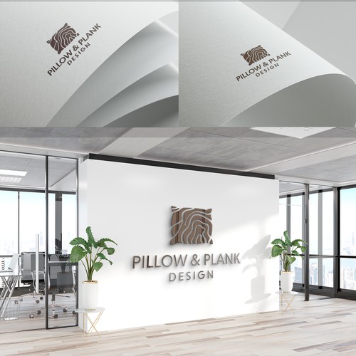 Pillow logo with the title 'pillow and plank'