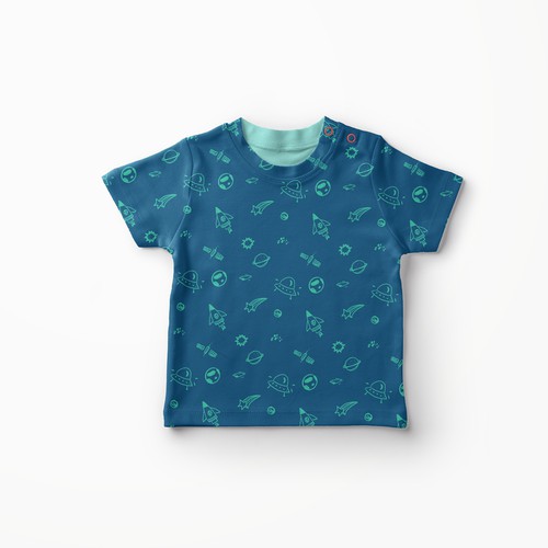 Moon artwork with the title 'Space pattern'