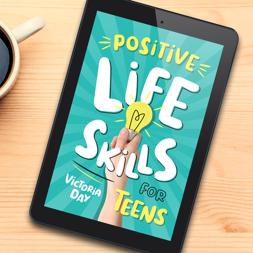 Positive design with the title 'Book cover design '