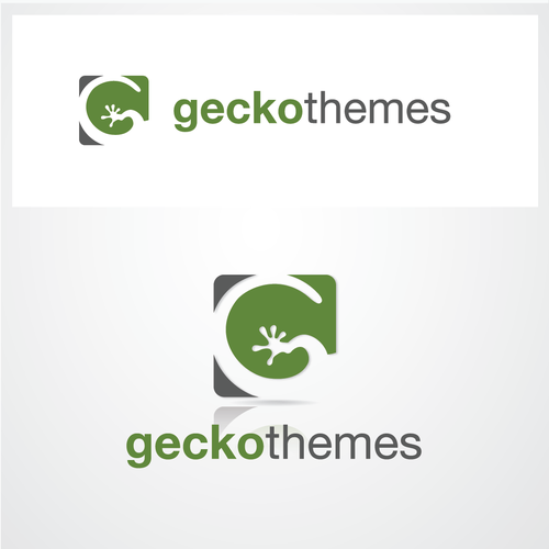 Gecko logo with the title 'Wordpress Themes Marketplace Needs Your Help To Create A Killer Logo!'