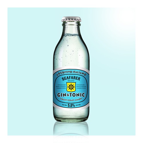 Gin label with the title 'Gin and Tonic premix'