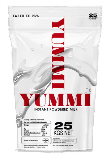 Milk packaging with the title 'New product packaging wanted for Hoogwegt International bv'