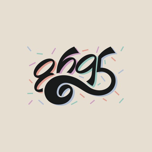 Supermarket logo with the title 'Retro Ice cream'