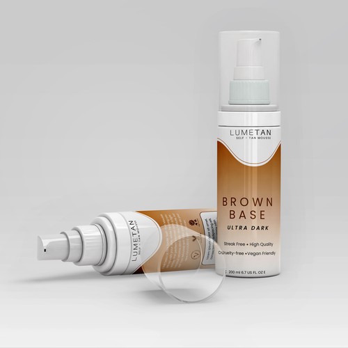 Spray bottle design with the title 'Bottle Label  Design'