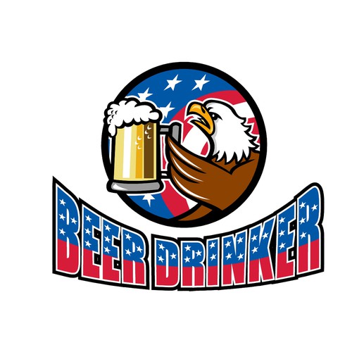 American flag logo with the title 'Beer Drinker'