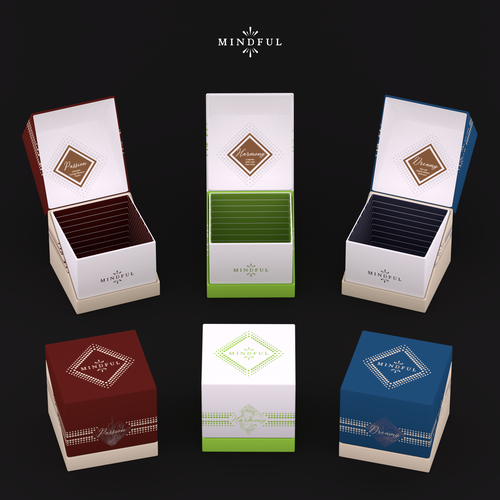 Candle packaging with the title 'Design for a candle box'