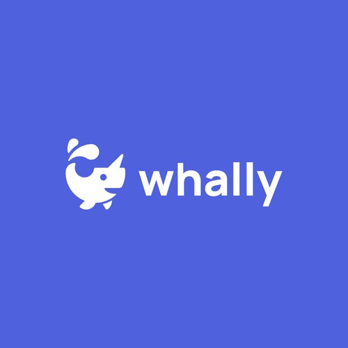 Whale logo with the title 'whally'