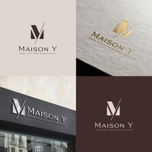 Interior design logo with the title 'Maison Y'
