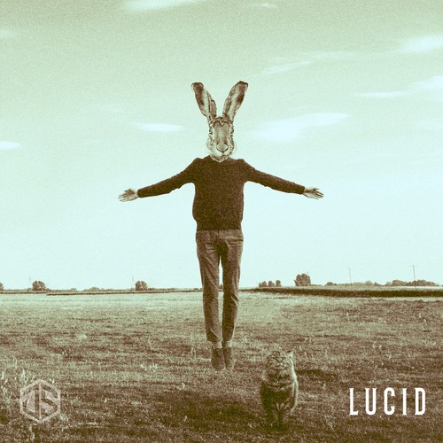 DJ illustration with the title 'Album Art #1 for LUCID EP'