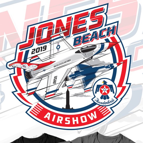Jet design with the title 'Jones Beach Airshow '