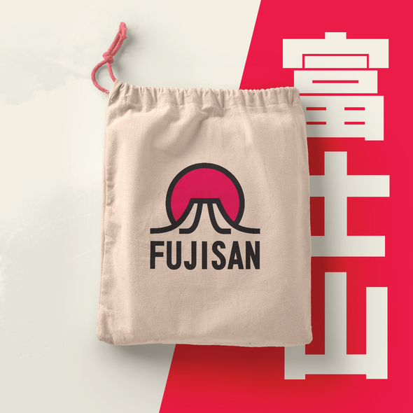 Japanese logo with the title 'FUJISAN'