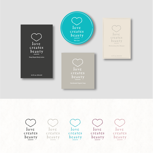 Body design with the title 'Clean & elegant concept for organic bodycare products'