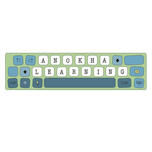 Keyboard design with the title 'Logo design '