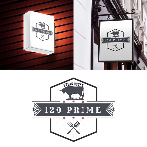 Steakhouse logo with the title 'Steakhouse Logo'