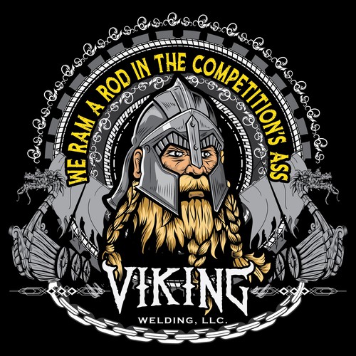 Viking t-shirt with the title 'T-shirt design'