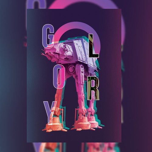 Star Wars artwork with the title 'Pop culture themed poster'