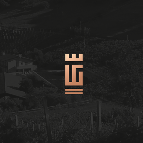 Italian cuisine logo with the title 'Langhe gourmet'