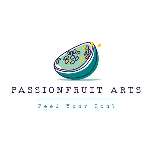Soul design with the title 'Passionfruit arts logo'