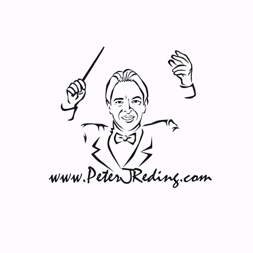 Musician logo with the title 'logo design'