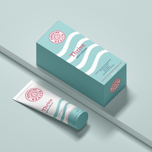 Cream label with the title 'cream design '