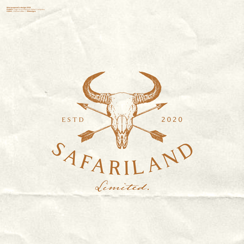 Logo with the title 'Logo for a Hunting Safari Company'
