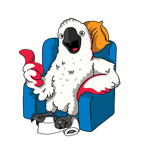 Pen design with the title 'mascot concept ..'