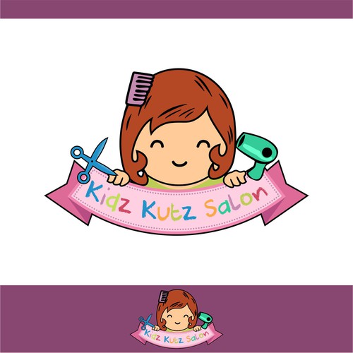 Hair brand with the title 'kids salon'
