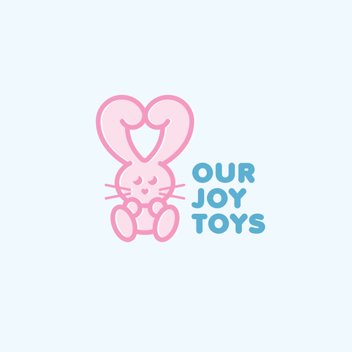 Rabbit design with the title 'Our Joy Toys'