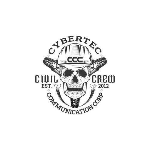 Telecommunications logo with the title 'Logo design contest entry'