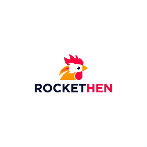 Rooster logo with the title 'logo design for mobile app production company'