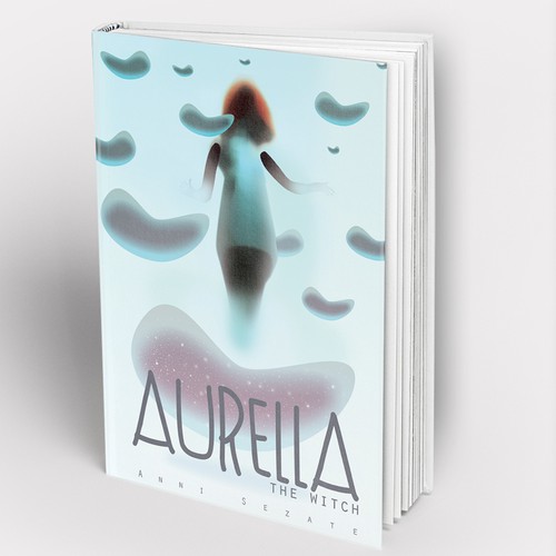 Editorial design with the title 'Aurella the witch'