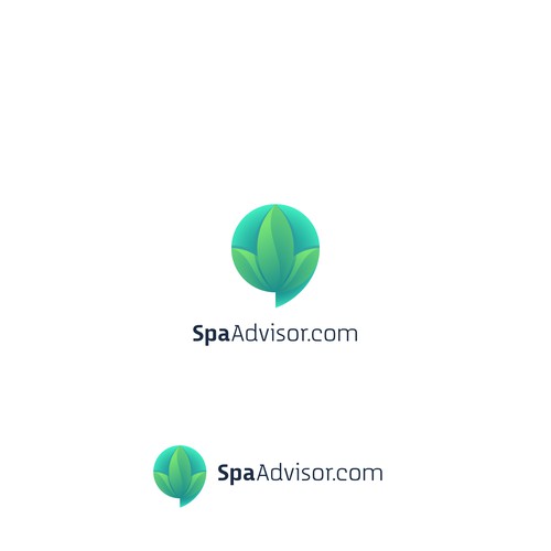 Advisor design with the title 'SpaAdvisor.com logo'