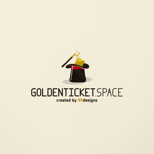 Magician logo with the title 'Golden Ticket'