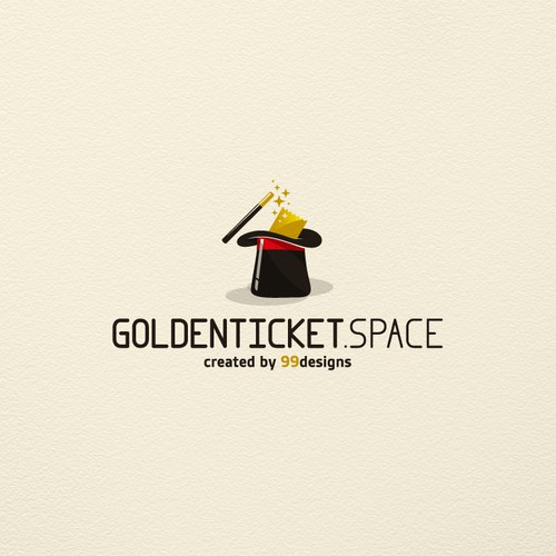 Hat design with the title 'Golden Ticket'