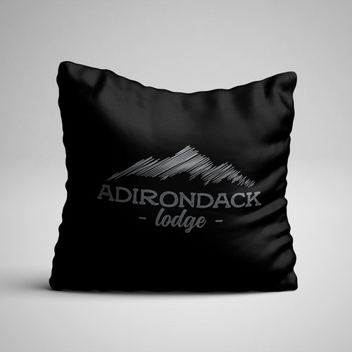 Country club logo with the title 'Line art mountain logo'