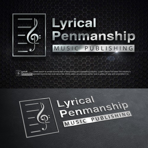 Publishing logo with the title 'Creative logo concept for music publishing company'