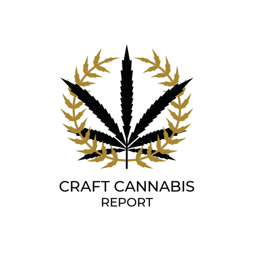 Award logo with the title 'Brand for Cannabis Report'