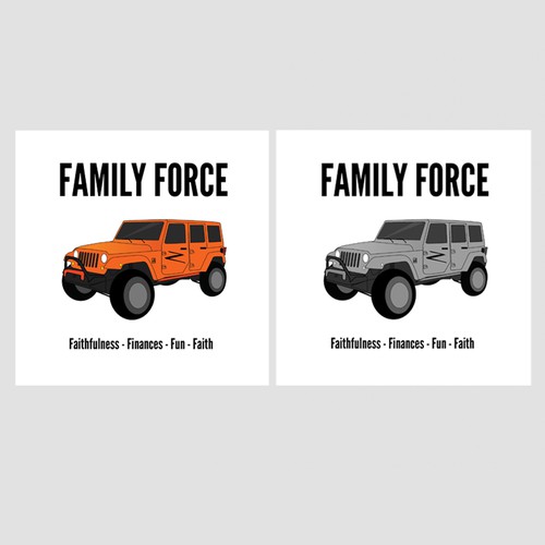 Household interior design logo with the title 'Jeep Logo Concept'