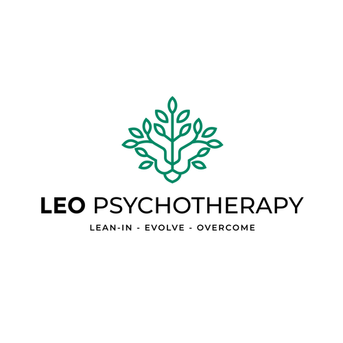 Lion brand with the title 'LEO PSYCHOTHERRAPY'