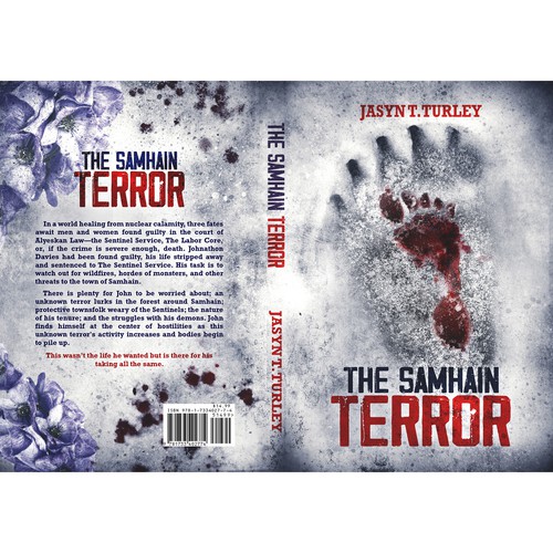 Post-apocalyptic book cover with the title ''The Samhain Terror' book cover'