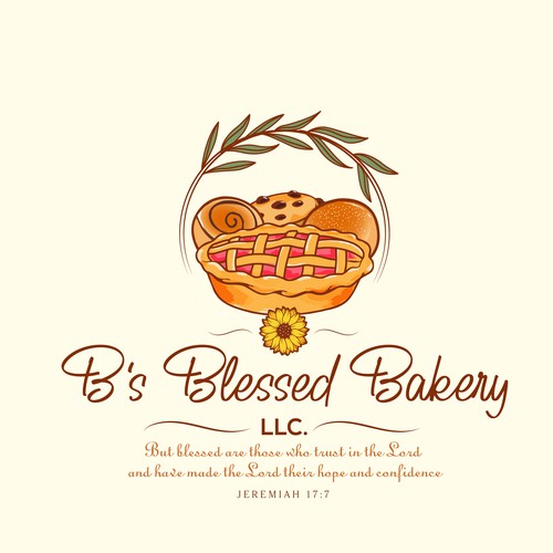Breakfast logo with the title 'B's Blessed Bakery'
