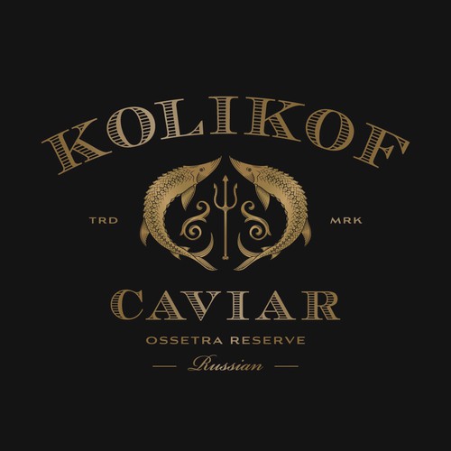 Classy logo with the title 'Kolikof Caviar'