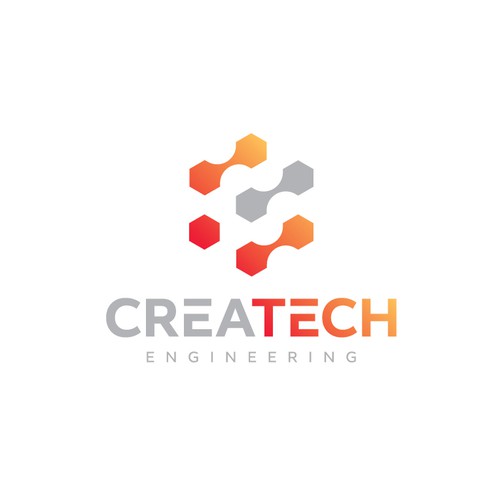C brand with the title 'CreaTech Engineering Logo'