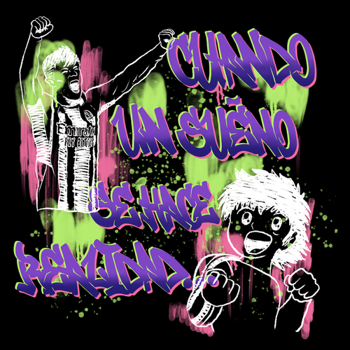 Graffiti t-shirt with the title 'Brahim Diaz Graffiti Style'