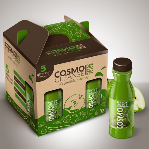 Cardboard packaging with the title 'Package Design'